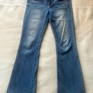American Eagle Outfitters Light Blue Flare Jeans Super Stretch 10